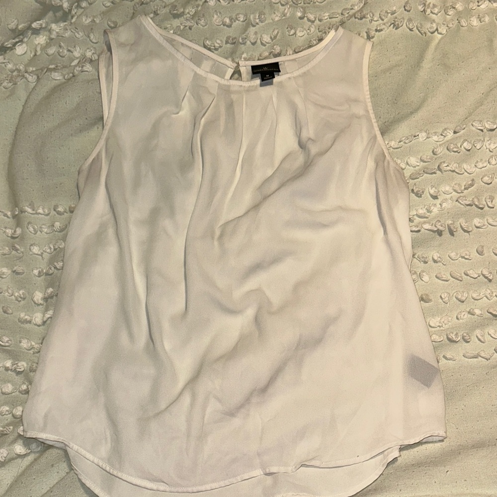 Worthington Sleeveless Cream Blouse